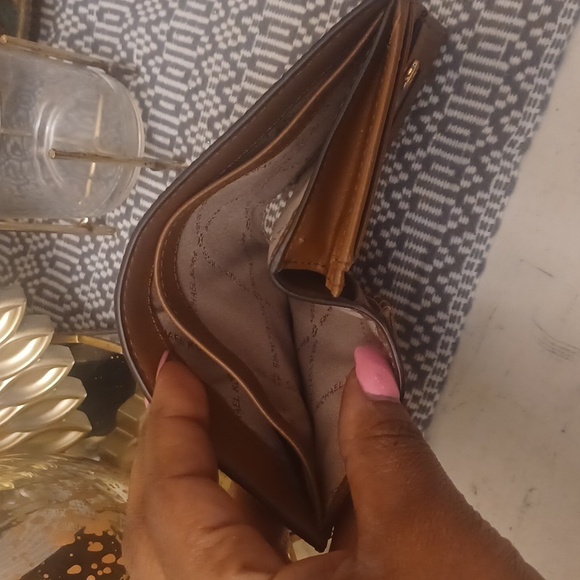 Michael Kors Dark Brown Monogram Wallet - Picture 3 of 4